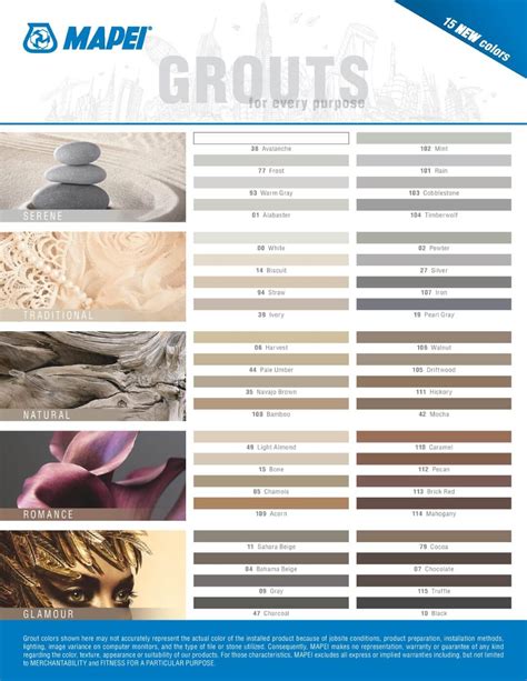 grout colors mapei